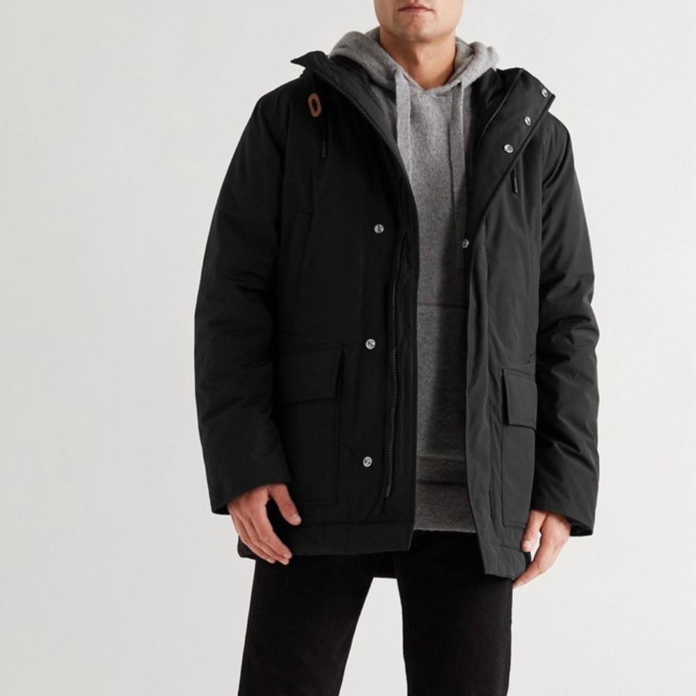 Bellerose Jubar Padded Cotton-Blend Shell Hooded Parka